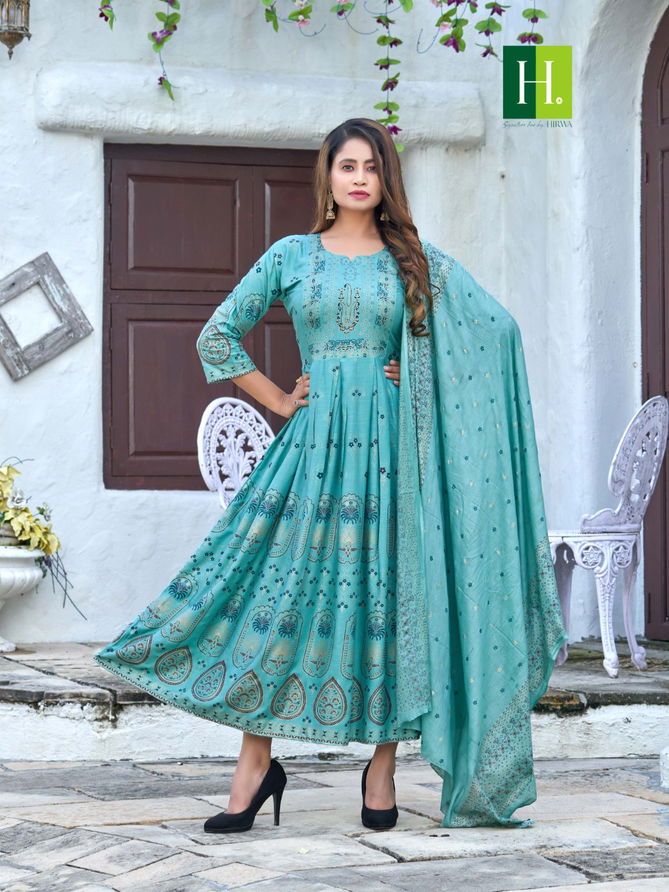 Hirwa Sanskriti Ethnic Wear Wholesale Kurti With Dupatta 